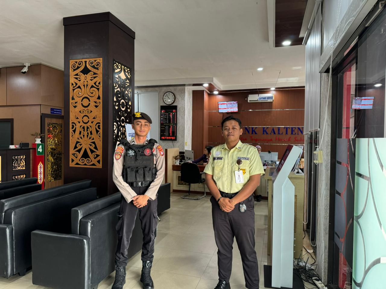 _Meningkatkan Keamanan Obyek Vital Sat Samapta Polres Katingan Laksanakan PAM Bank_