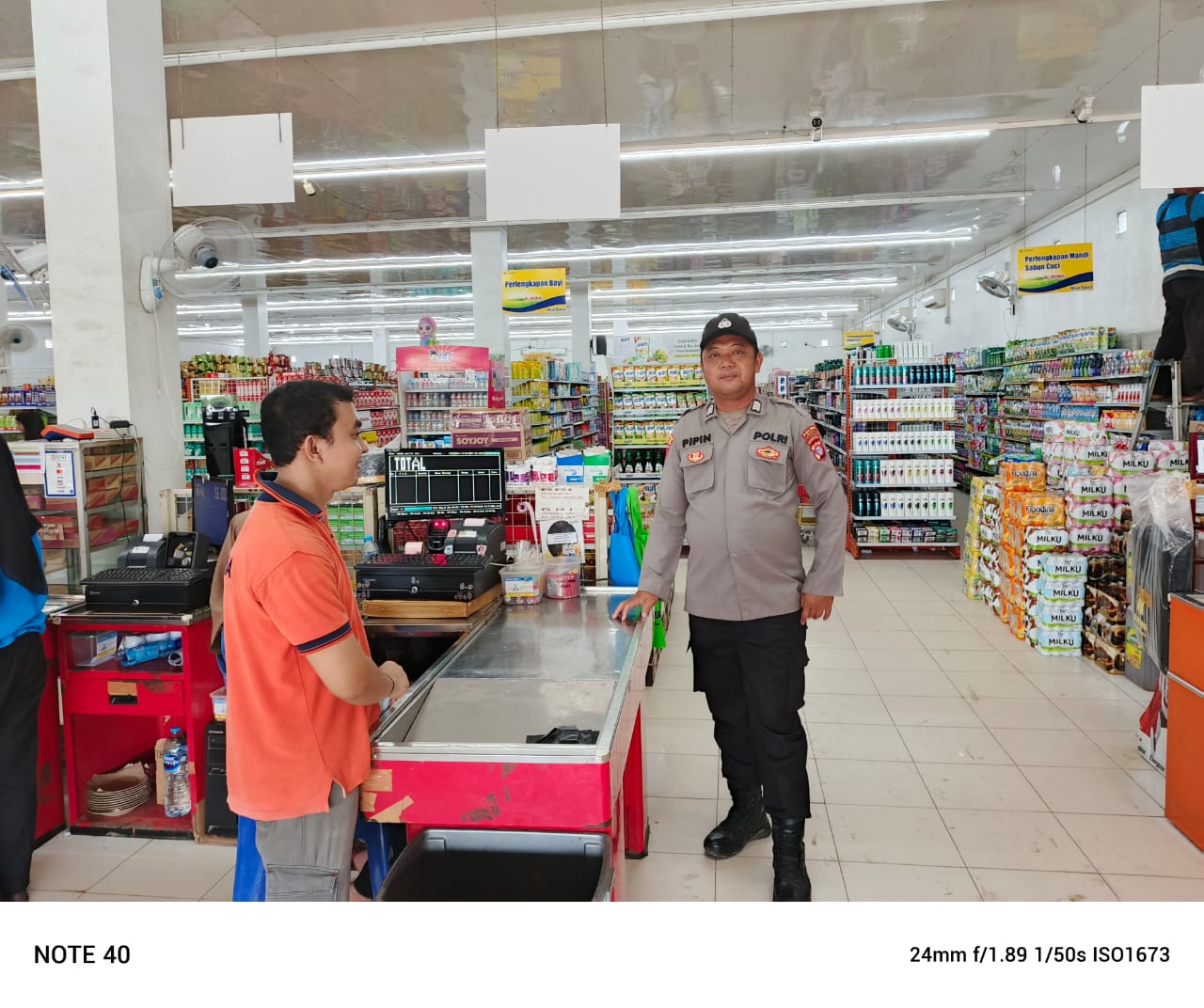 Patroli Polsek Bulik Sambangi Toko Modern, Cegah Aksi Kejahatan
