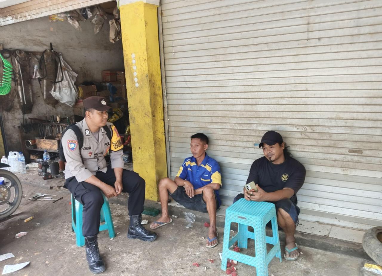 Perkuat Kamtibmas, Polsek Katingan Tengah Sambangi Warga