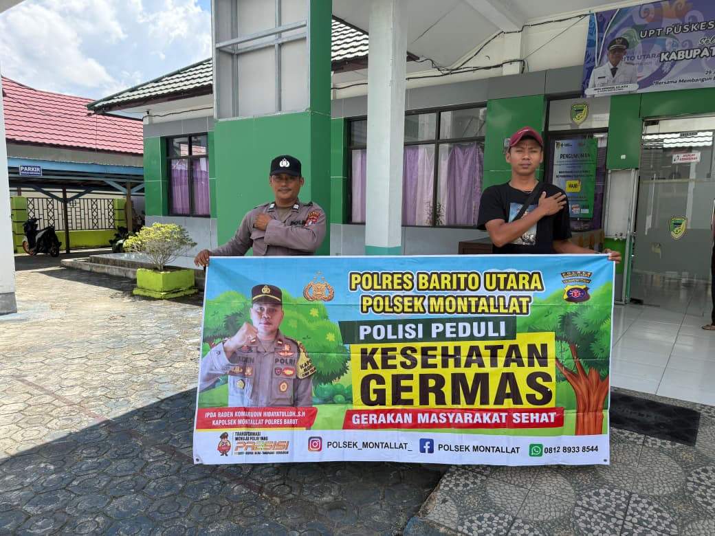 *Polsek Montallat Sampaikan Pola Hidup Sehat Kepada Warga, Polsek Montallat Sosialisasikan Germas ke Masyarakat.*