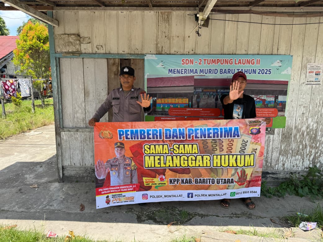 **Polsek Montallat Putus Tindak Pelanggaran Pungli, Polsek Montallat Himbau Stop Pungli ke Warga*