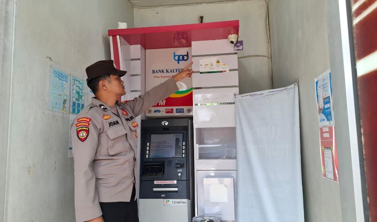 Piket Polsek Patroli ke Perbankan Atm