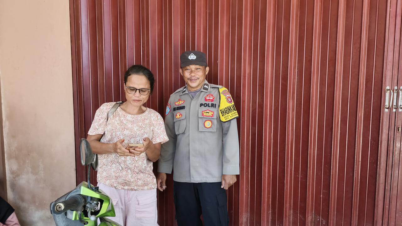 Perkuat Kamtibmas, Polsek Katingan Tengah Sambangi Warga