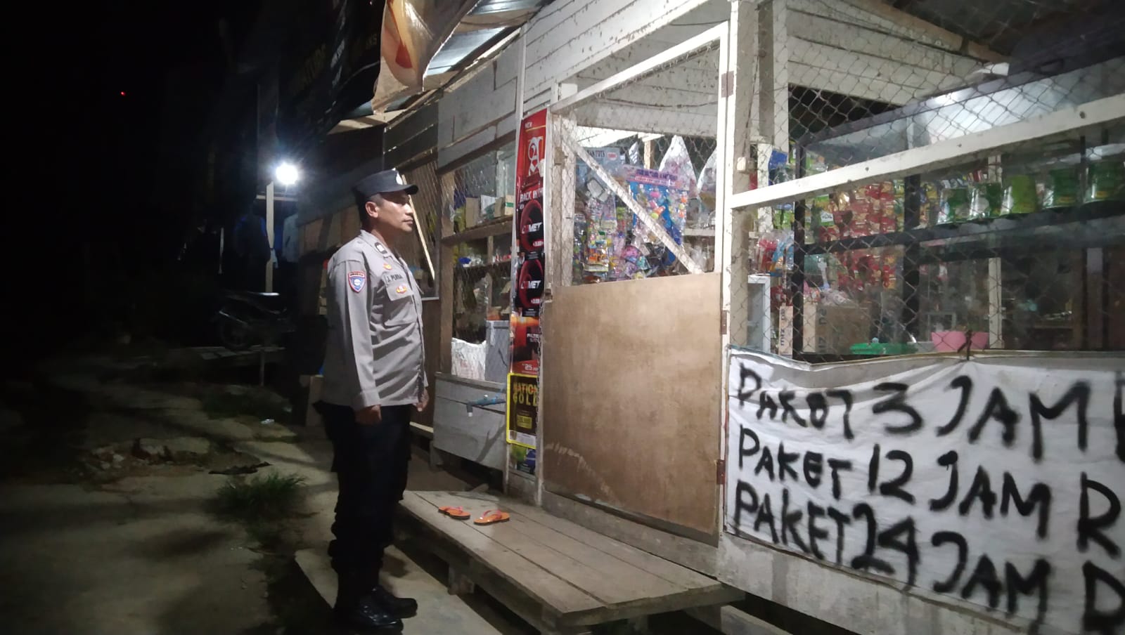 Piket Polsek Patroli kepertokoan diwilkum Polsek Delang