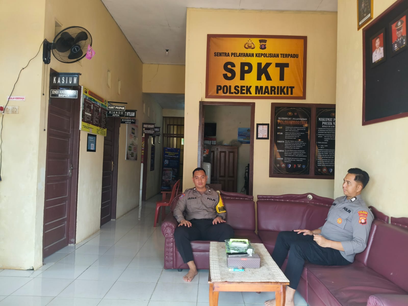 Tingkatkan Keamanan dan Pelayanan Markas Komando (Mako), Pers Polsek Marikit Laksanakan Stand By.