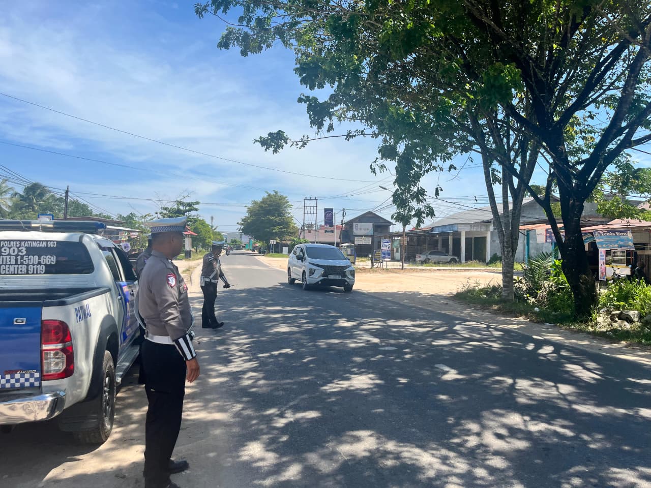 *Antisipasi Laka Lantas, Satlantas Polres Katingan laksanakan patroli ke titik-titik lokasi rawan laka lantas.*