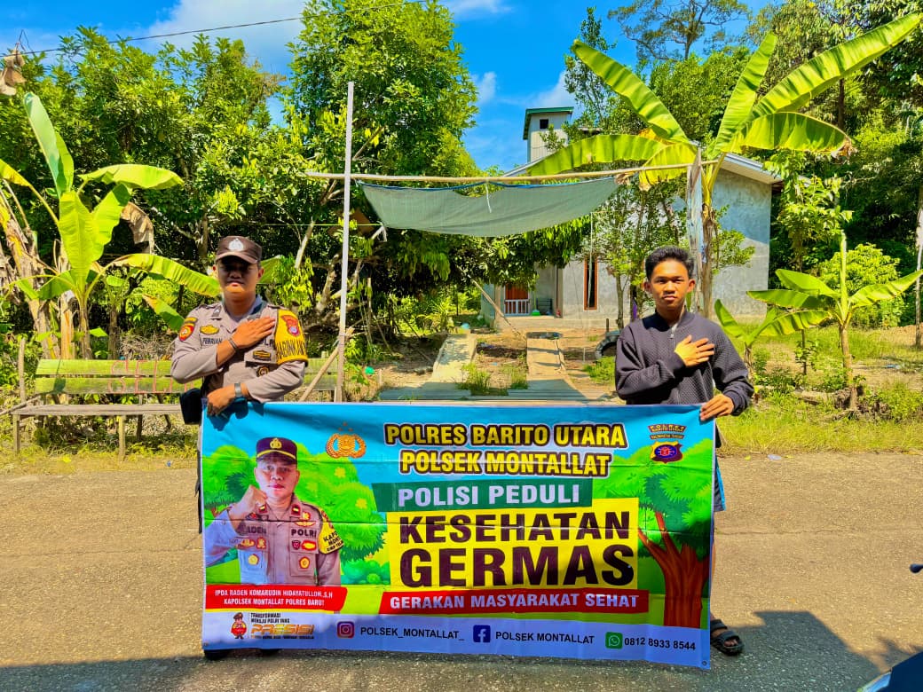 *Polsek Montallat Sampaikan Pola Hidup Sehat Kepada Warga, Polsek Montallat Sosialisasikan Germas ke Masyarakat.*