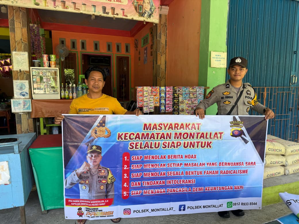 **Polsek Montallat Gelar Sosialisasi Bahaya Hoax untuk Meningkatkan Literasi Informasi Masyarakat**