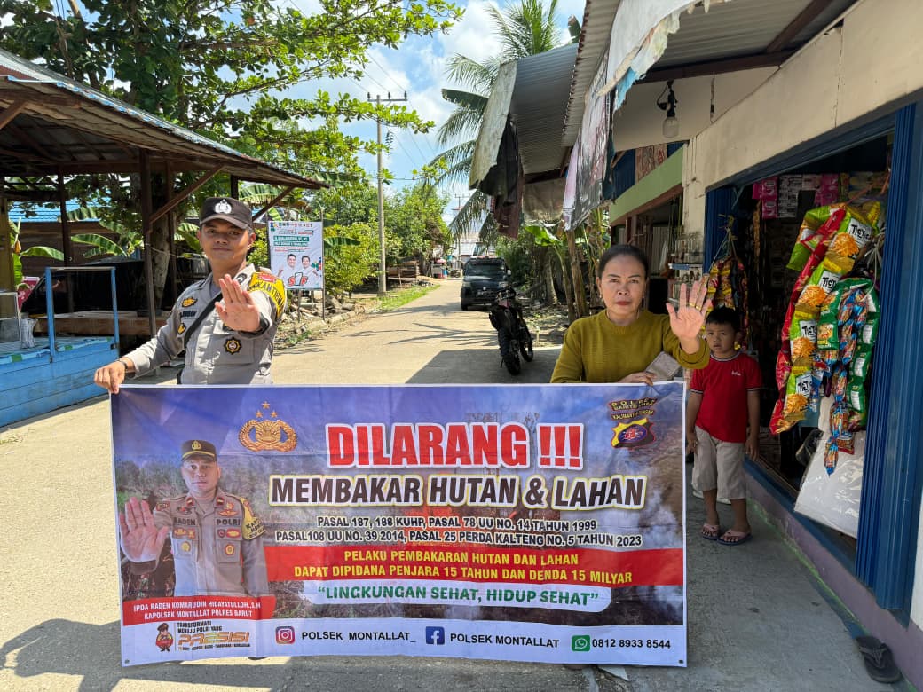 **Polsek Montallat Gelar Sosialisasi Karhutla Untuk Meningkatkan Kesadaran Masyarakat**