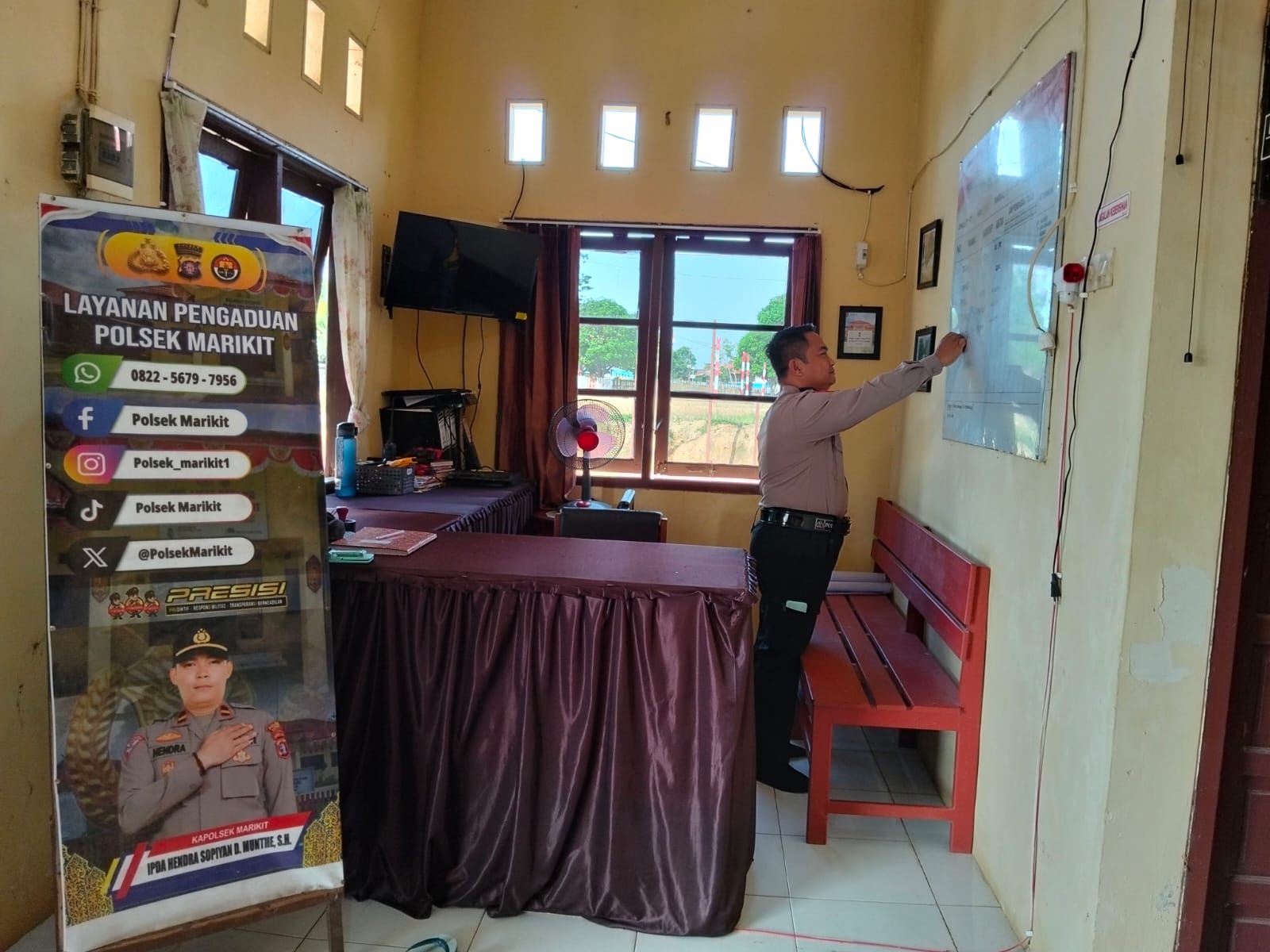 Polsek Marikit tingkatkan Pelayanan Markas Komando (Mako) antisipasi Gangguan Kamtibmas