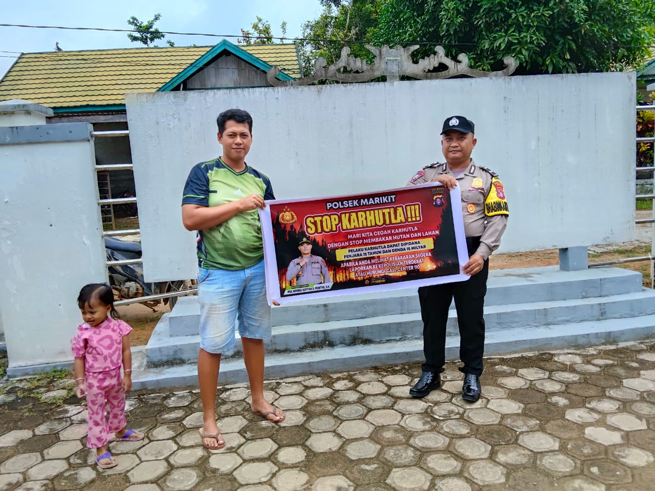 Upaya Pencegahan Polsek Marikit Rutin Sosialisasi Karhutla diwilayah Kec. Marikit, Kab. Katingan.