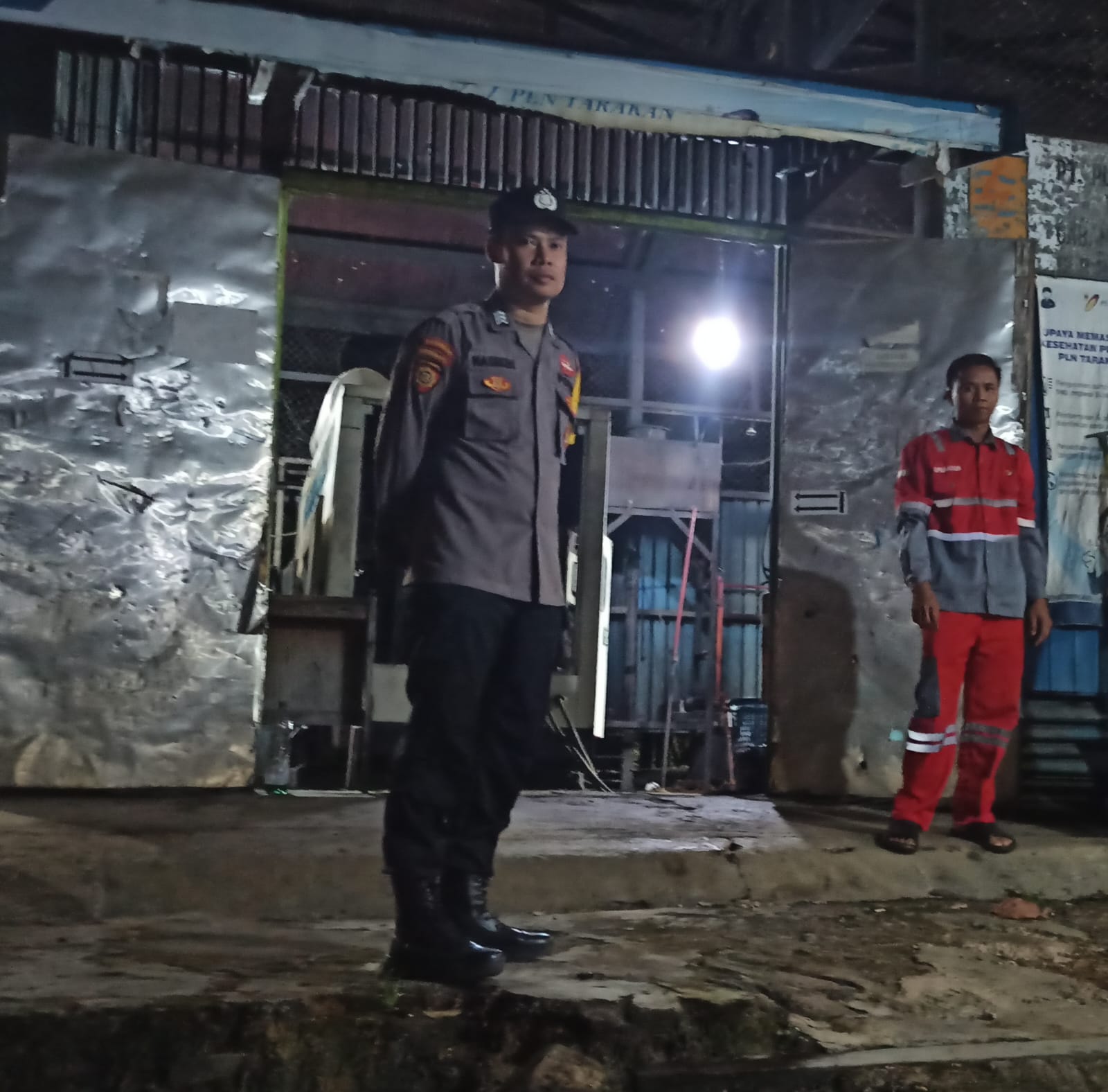 Piket Polsek Delang melaksanakan giat patroli Tempat Objek Vital