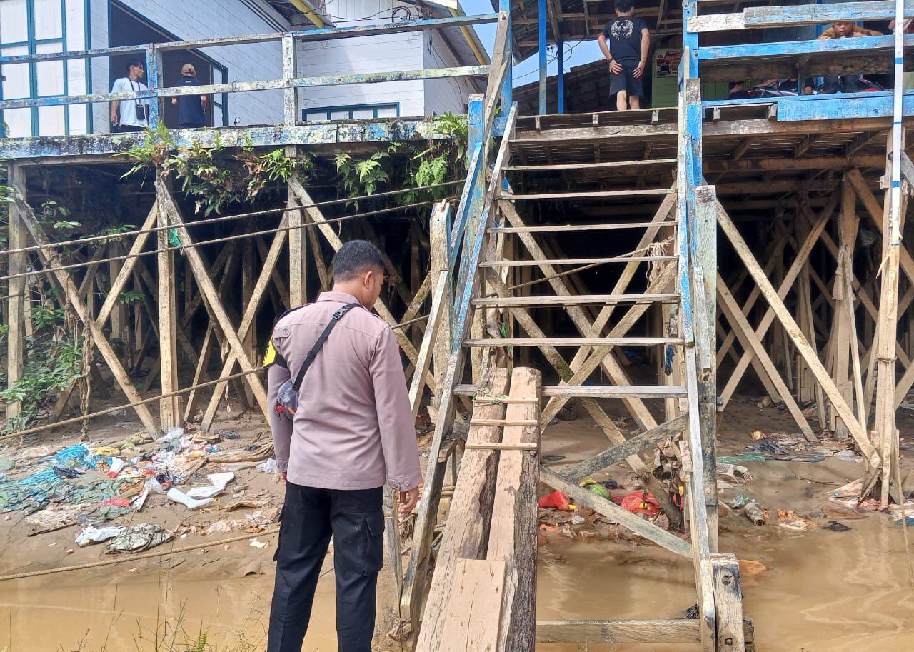 Debit Air terpantau normal , Polsek Katingan Hulu Imbau Warga agar tetap selalu waspada.