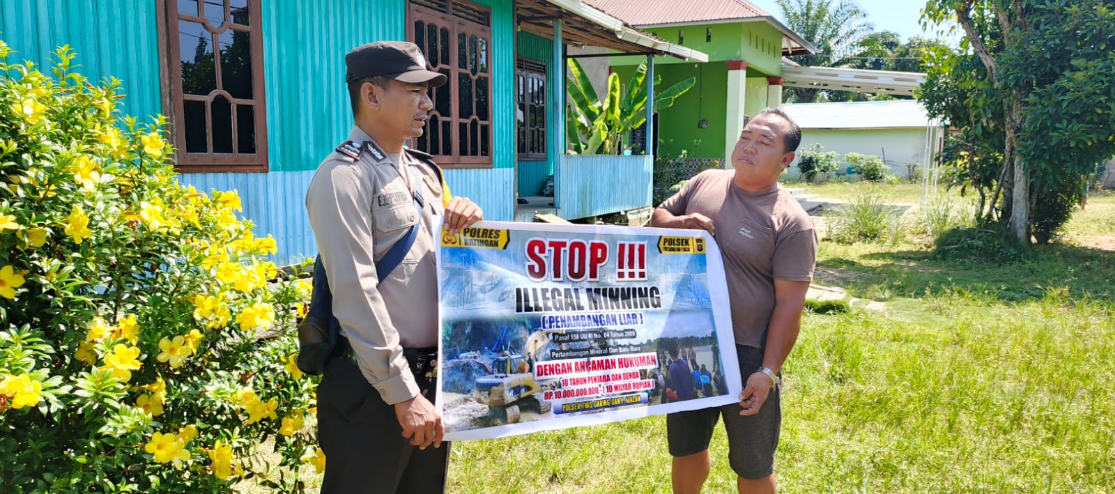 ‎Polsek Tws Garing dan Pulau Malan rutin sosialisasi larangan ilegal Meaning.