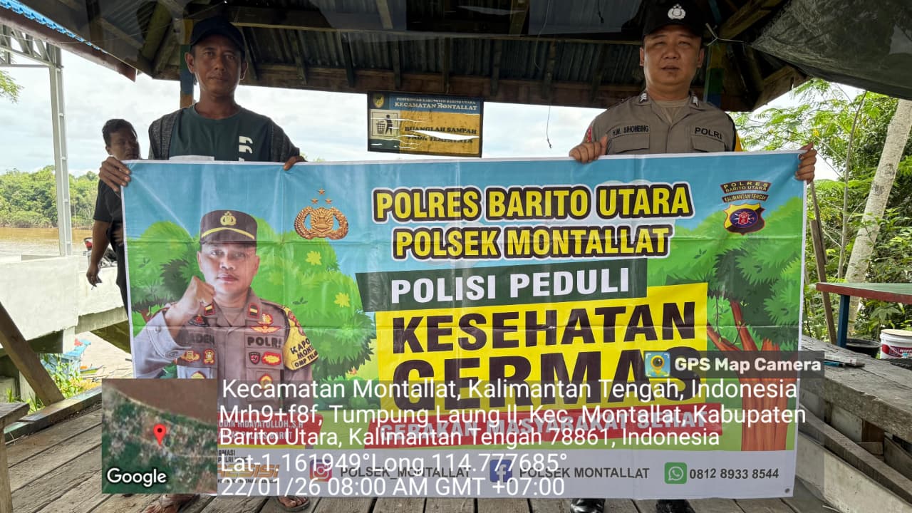 *Polsek Montallat Sampaikan Pola Hidup Sehat Kepada Warga, Polsek Montallat Sosialisasikan Germas ke Masyarakat.*