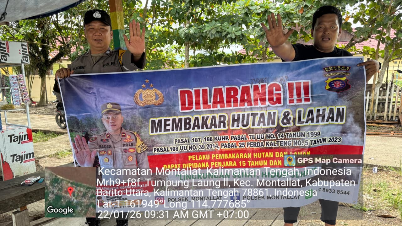 **Polsek Montallat Gelar Sosialisasi Karhutla Untuk Meningkatkan Kesadaran Masyarakat**