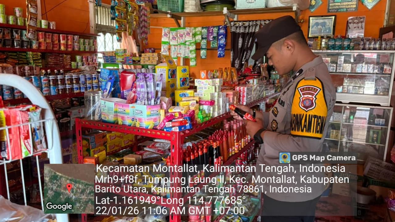 **Polsek Montallat Laksanakan Pengecekan Sembako Untuk Pantau Stok Dan Harga Di Pasaran**