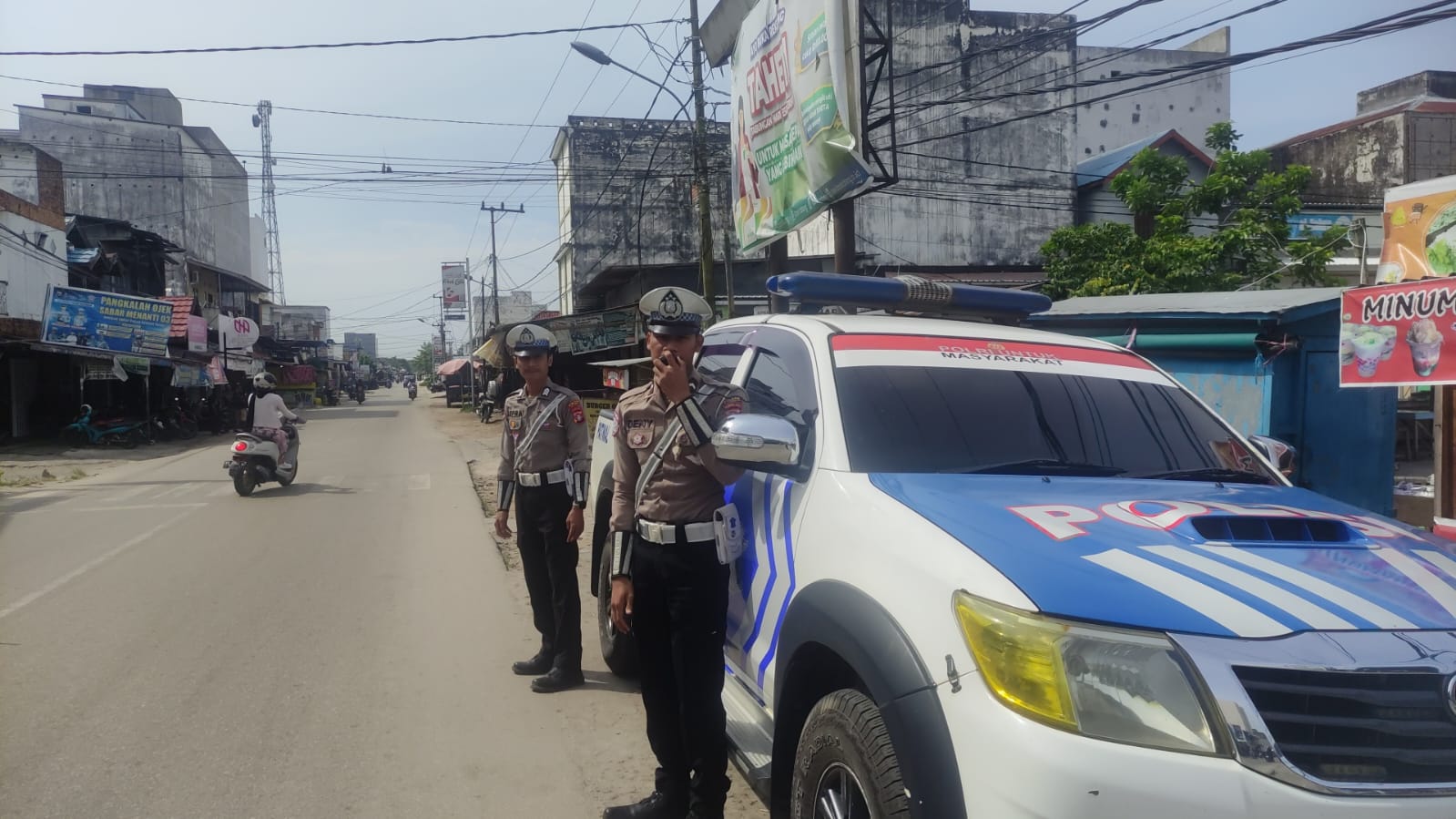 *Antisipasi Laka Lantas, Satlantas Polres Katingan laksanakan patroli ke titik-titik lokasi rawan laka lantas.*
