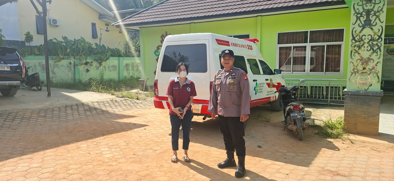 Bhabinkamtibmas Desa Tumbang Baraoi Sosialisasi tentang larangan Ilegal Mining.