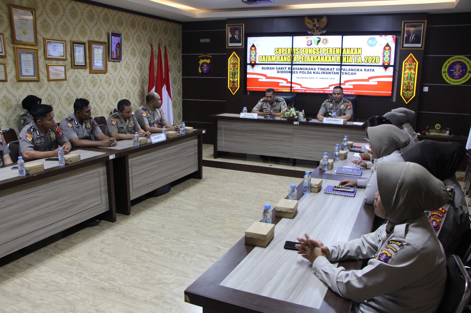 Terima Kunjungan Tim Biro Rena, Rumkit Bhayangkara Laksanakan Supervisi Fungsi Perencanaan Pelaksanaan Renja T.A. 2026