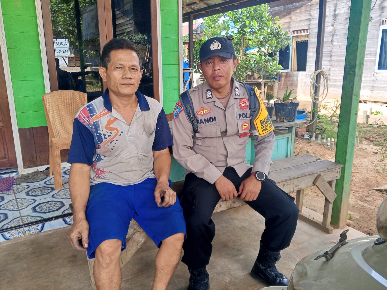 . Bhabinkamtibmas Rantau Bangkiang Ajak Warga Wujudkan Kamtibmas Kondusif