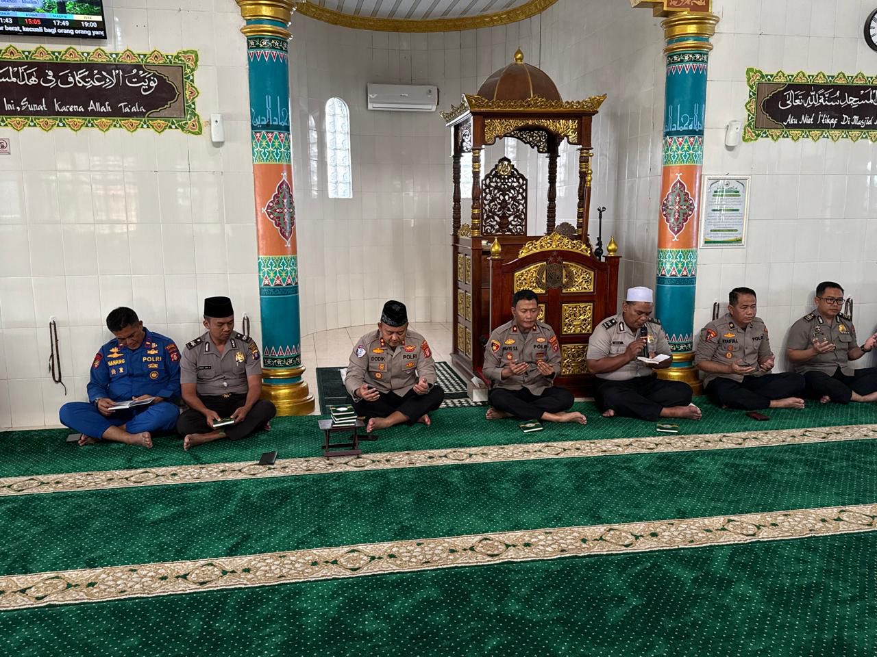 Polres Katingan Gelar Kegiatan Binroh untuk Tingkatkan Iman Serta membentuk karakter humanis personel