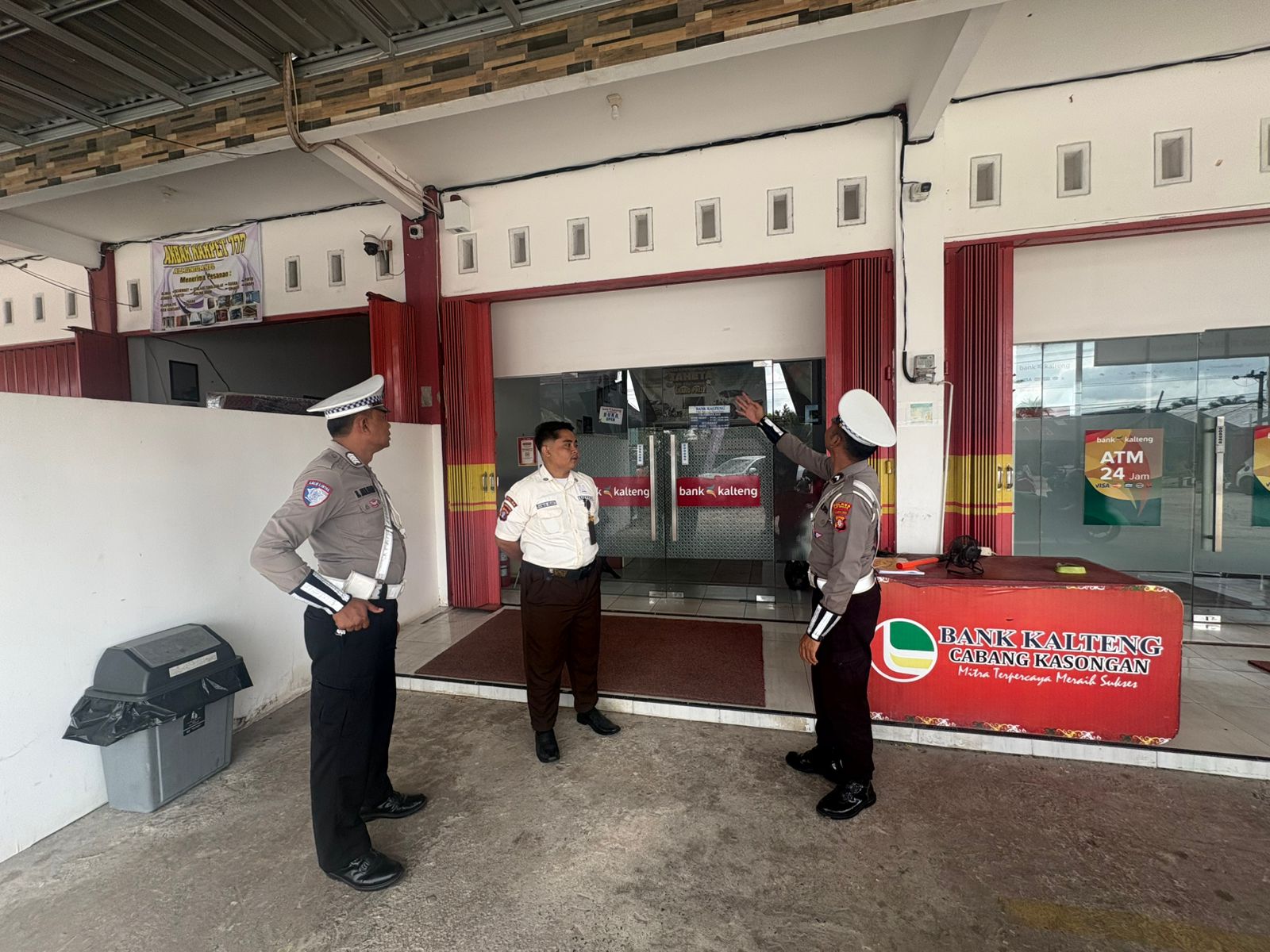 Ciptakan situasi kamtibmas yang kondusif, Satlantas Polres Katingan rutin laksanakan monitoring Objek Vital