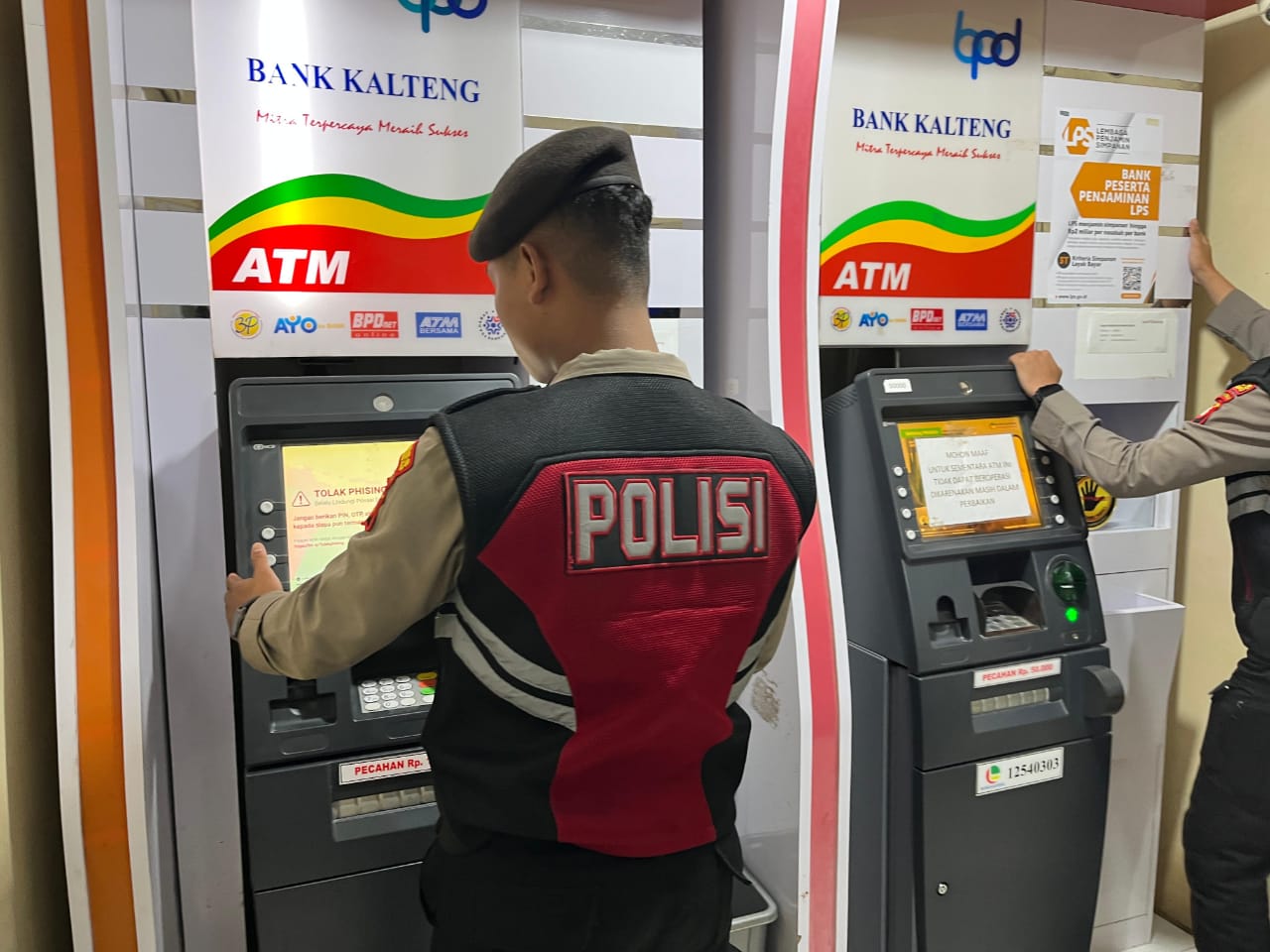 Piket Samapta melaksanakan Patroli di Objek-objek Vital Bank ATM