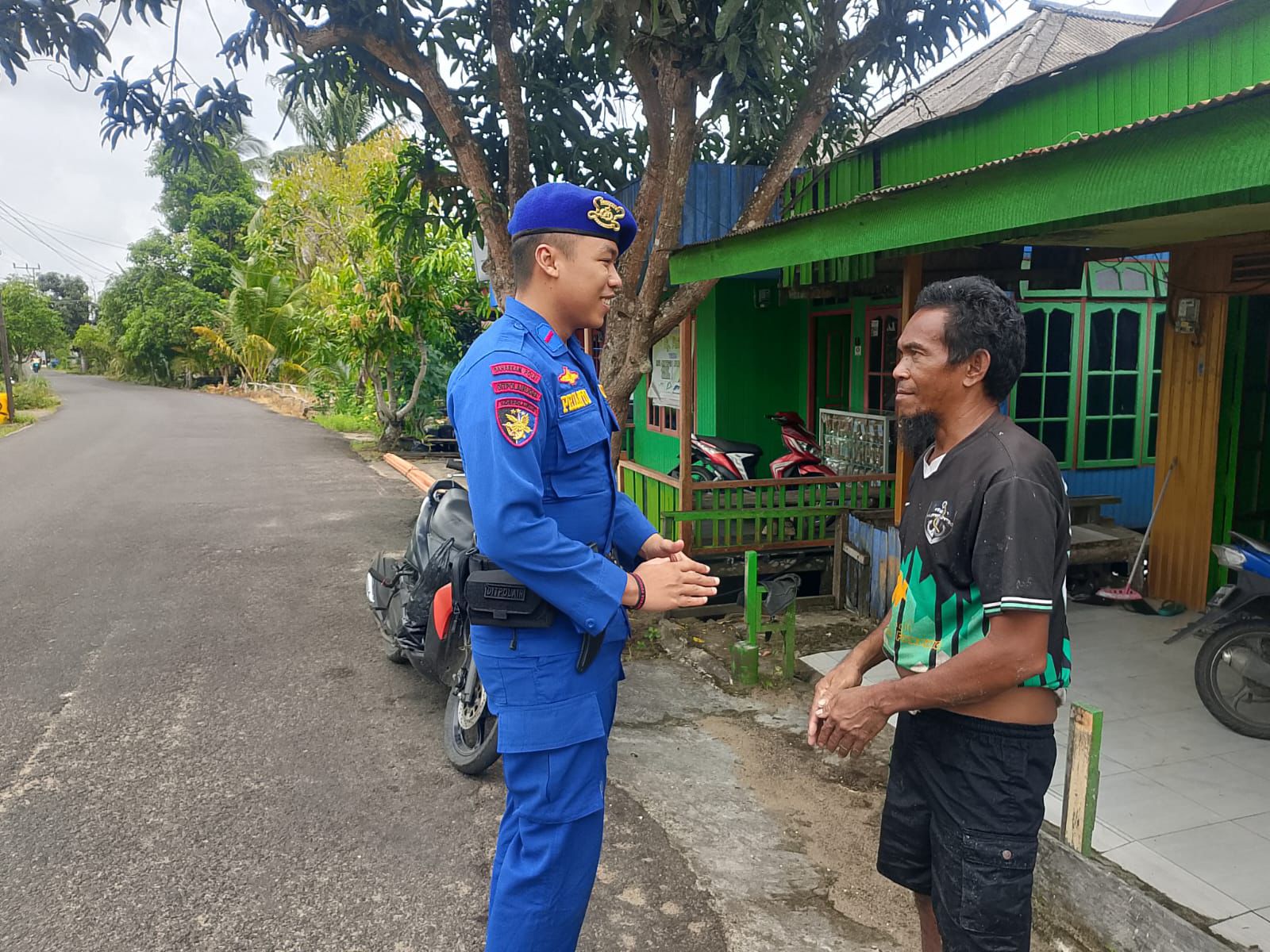 Demi mencegah potensi gangguan Kamtibmas personel Ditpolairud Polda Kalteng menghimbau masyarakat untuk jauhi narkoba