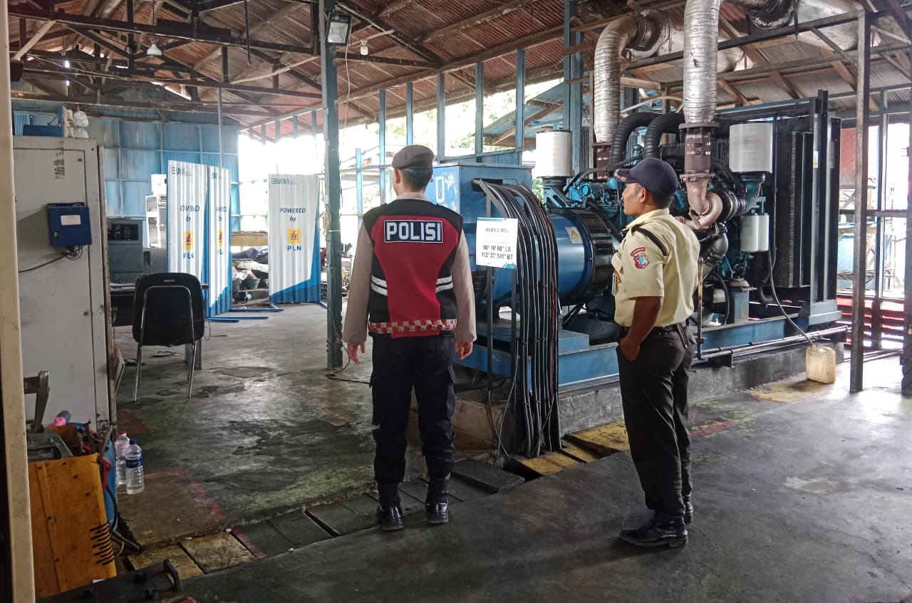 Jamin Keamanan Objek Vital, Sat Samapta Polres Lamandau Patroli Kantor PLN