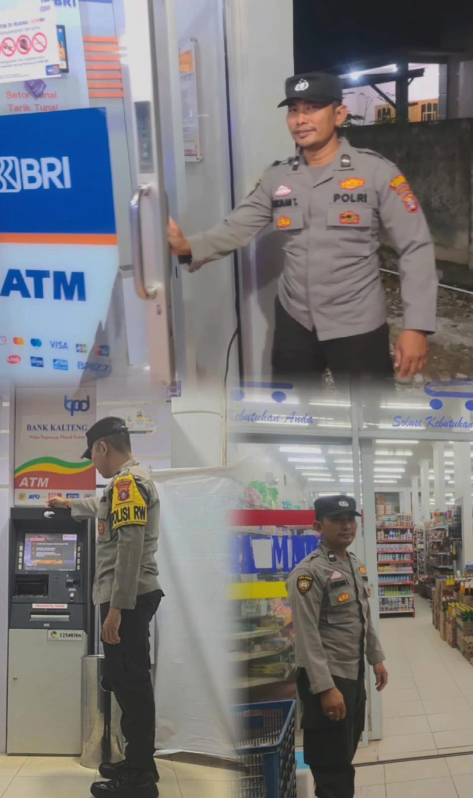 POLSEK SEMATU JAYA GELAR PATROLI HARKAMTIBMAS MALAM HARI