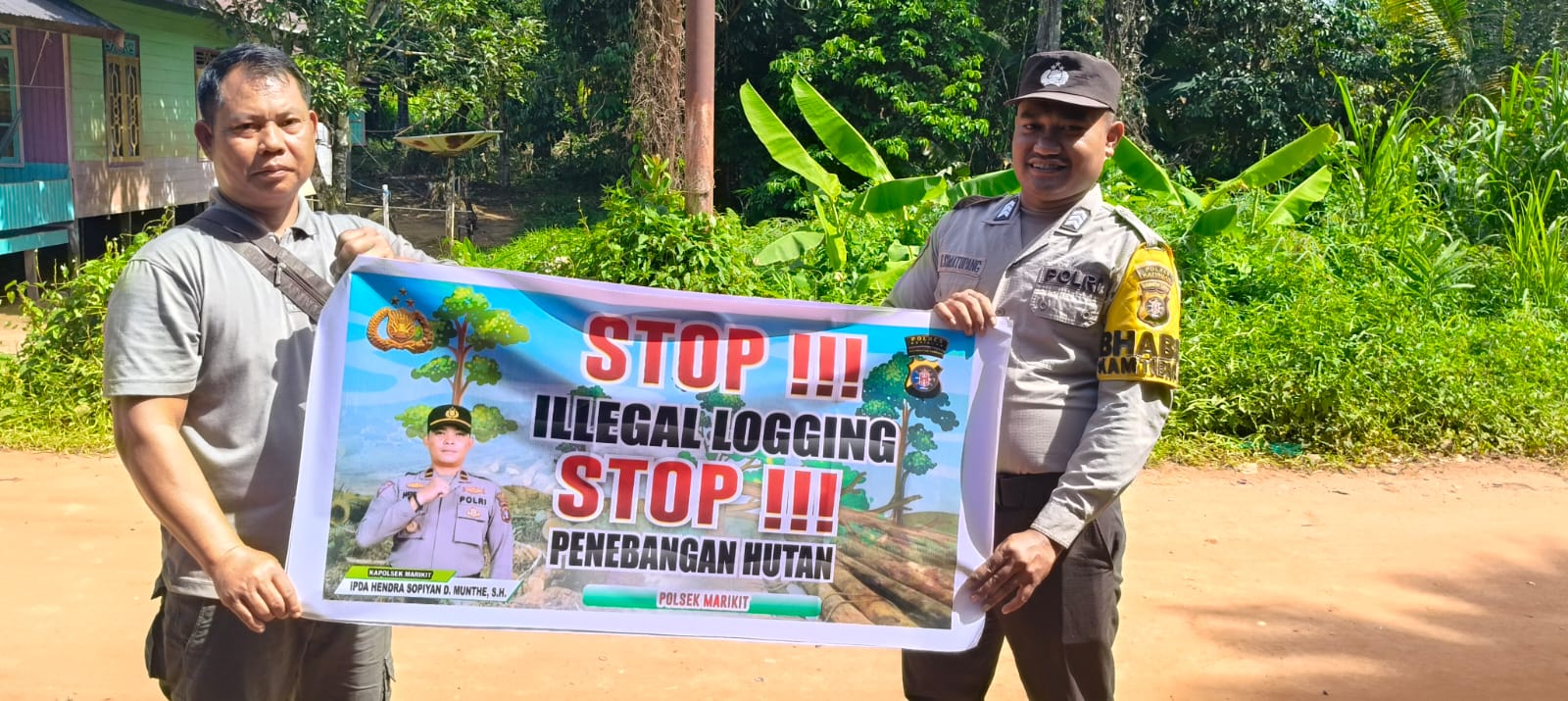 Polsek Marikit Sosialisasi Cegah Ilegal Logging…!!!