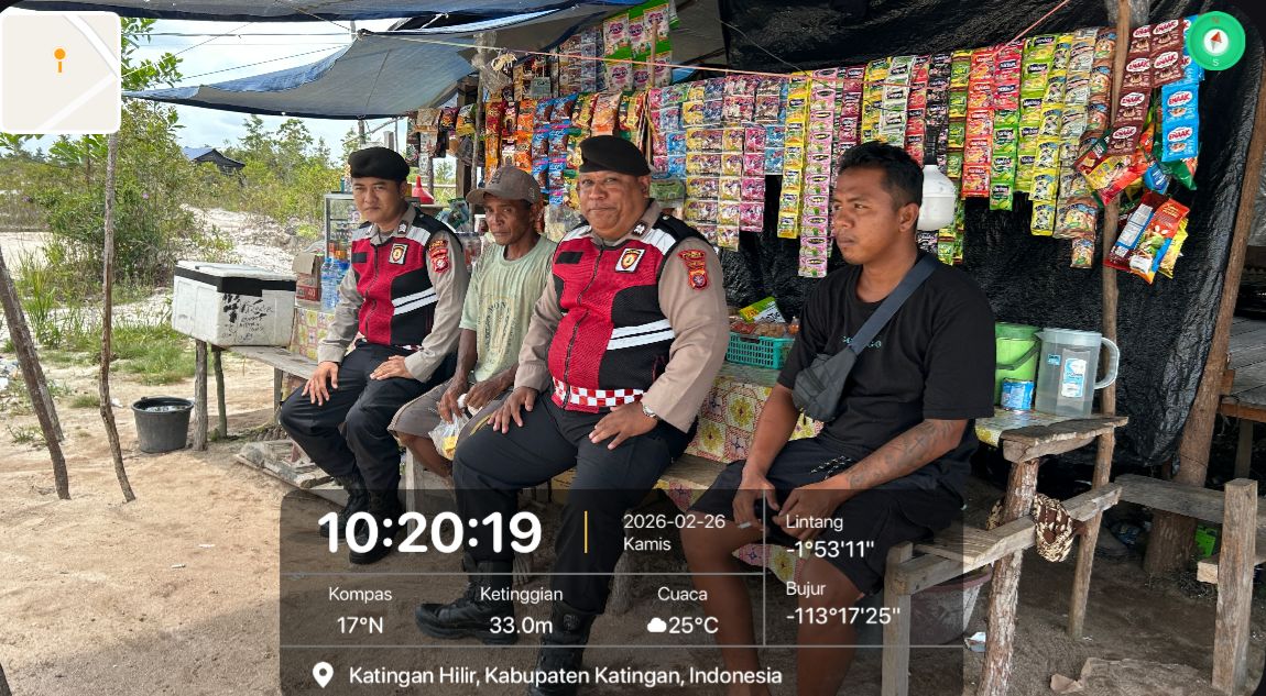 Personel Samapta Polres Katingan Laksanakan Patroli Siang di Daerah Rawan Tindak Pidana.