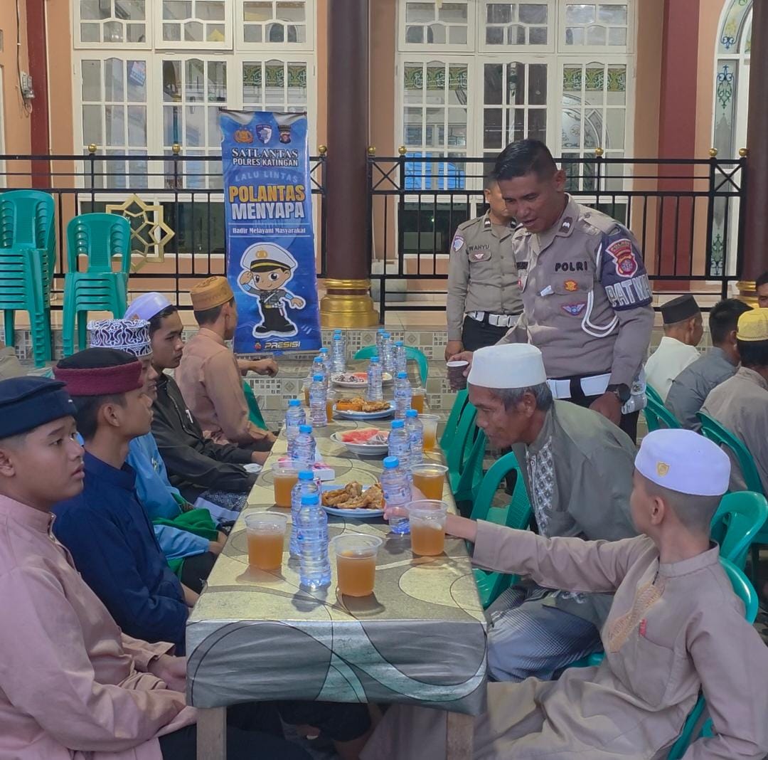 Satlantas Polres Katingan Gelar Polantas Menyapa dan Buka Puasa Bersama Masyarakat