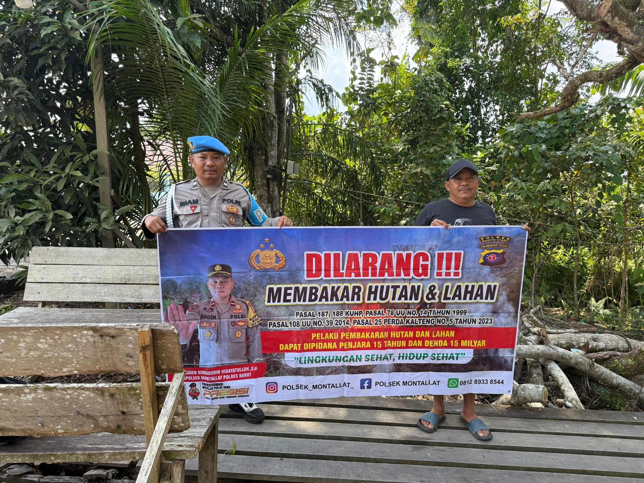 Polsek Montallat Gelar Sosialisasi Karhutla Untuk Meningkatkan Kesadaran Masyarakat