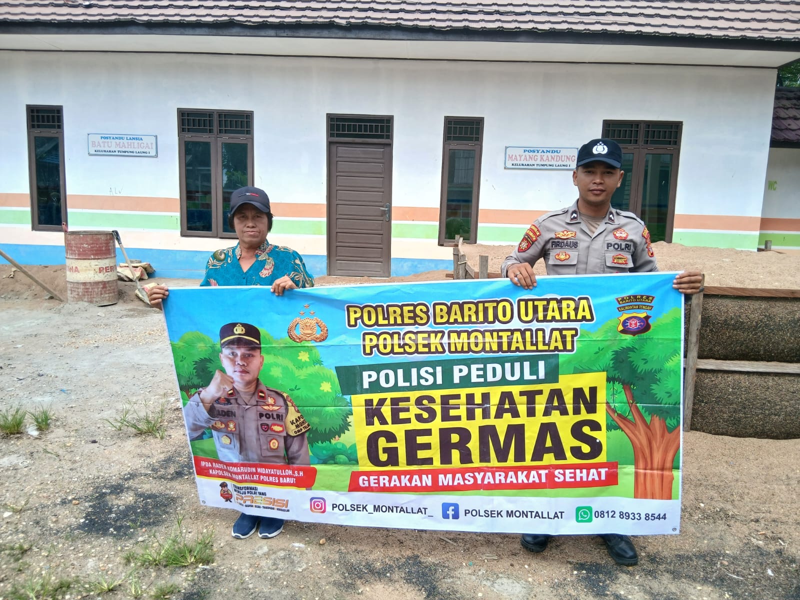 *Polsek Montallat Sampaikan Pola Hidup Sehat Kepada Warga, Polsek Montallat Sosialisasikan Germas ke Masyarakat.