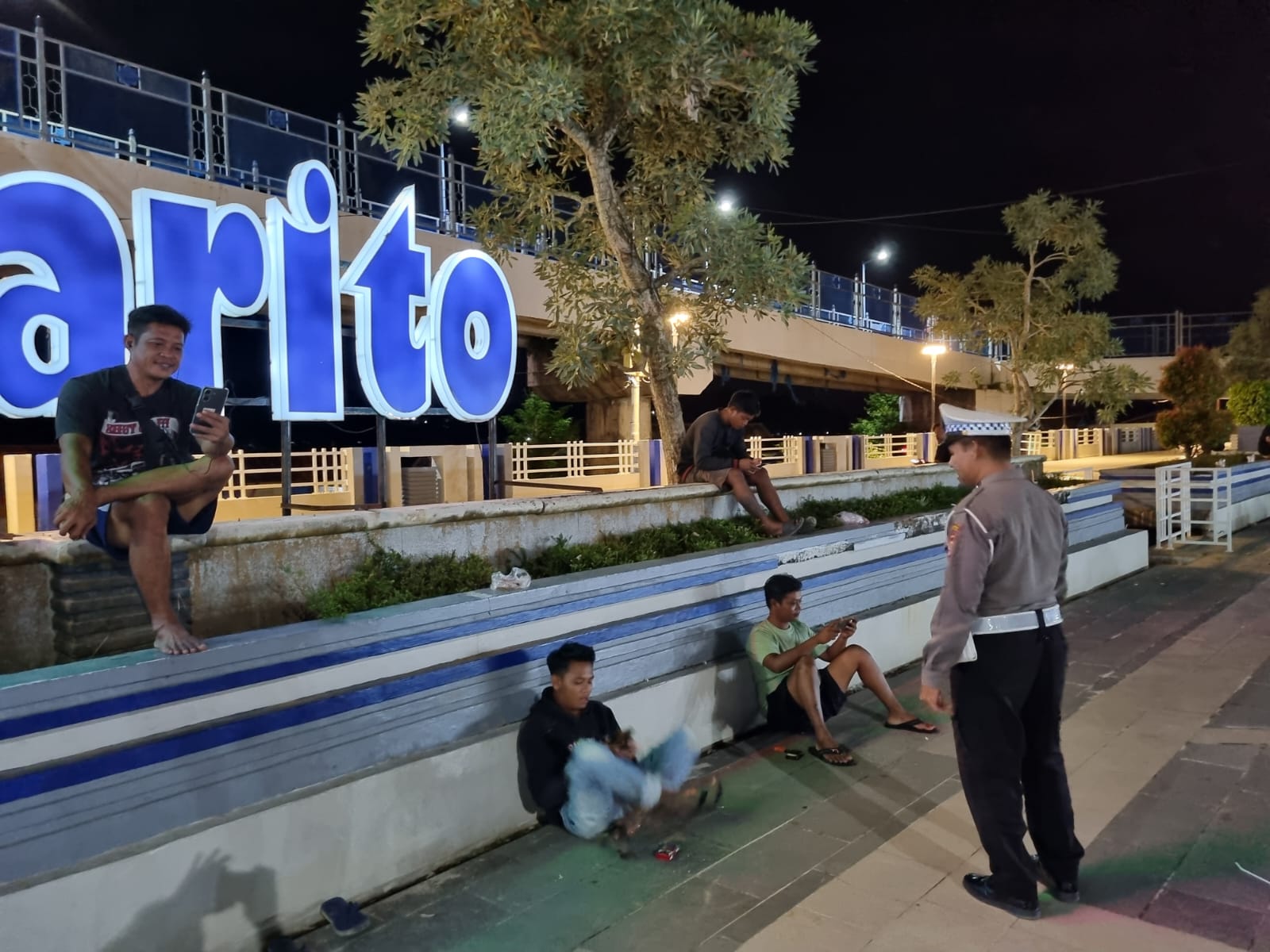 Cegah Premanisme, Polsek Teweh Tengah Himbau Warga Tetap Waspada