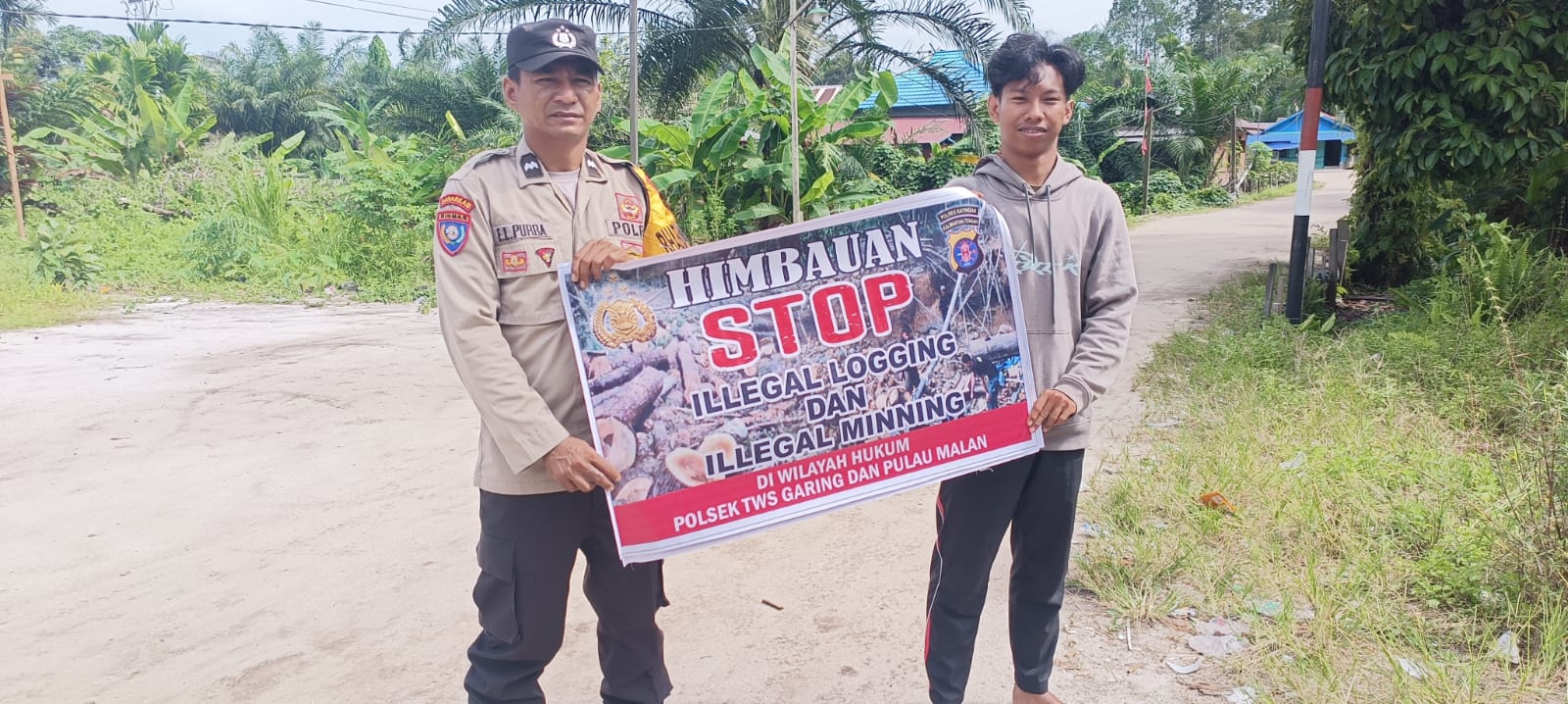 ‎Polsek Tws Garing dan Pulau Malan rutin sosialisasi larangan ilegal Meaning dan ilegal Logging.