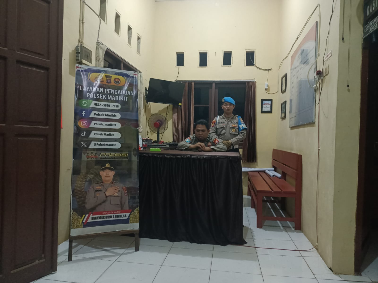 Sinergi Piket Mako Polsek Marikit dalam Pemantauan dan Kesiapsiagaan Malam Ramadan 1447 H