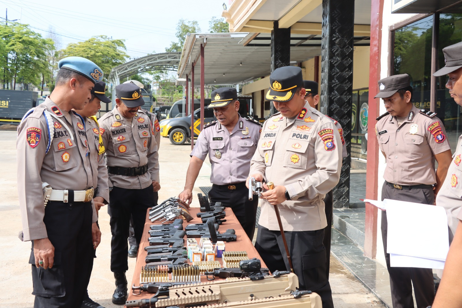 Antisipasi Penyalahgunaan, Kapolres Lamandau Periksa Senpi Inventaris