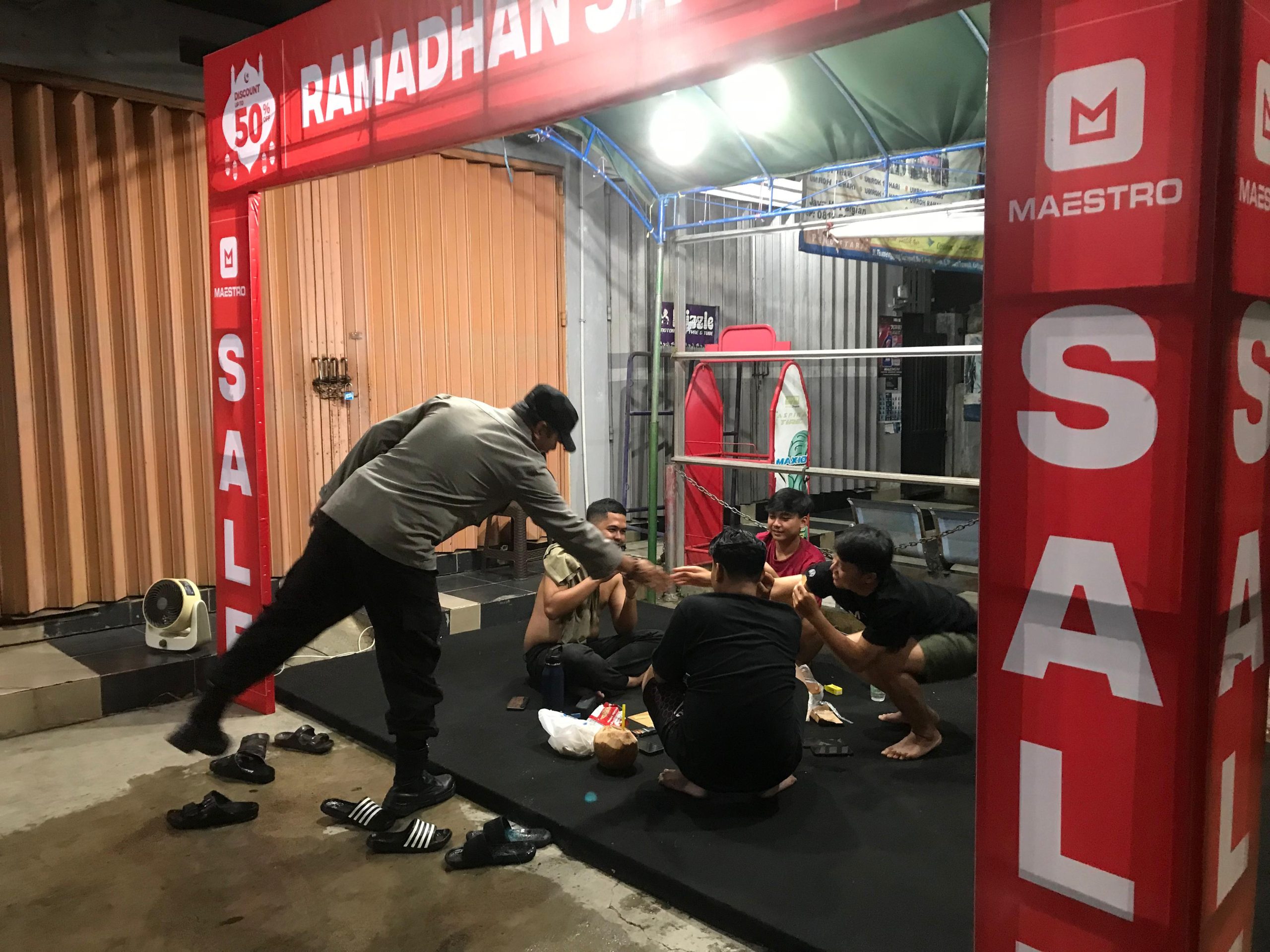 Antisipasi Tindak Kriminalitas, Polsek Teweh Tengah Laksanakan Patroli Malam