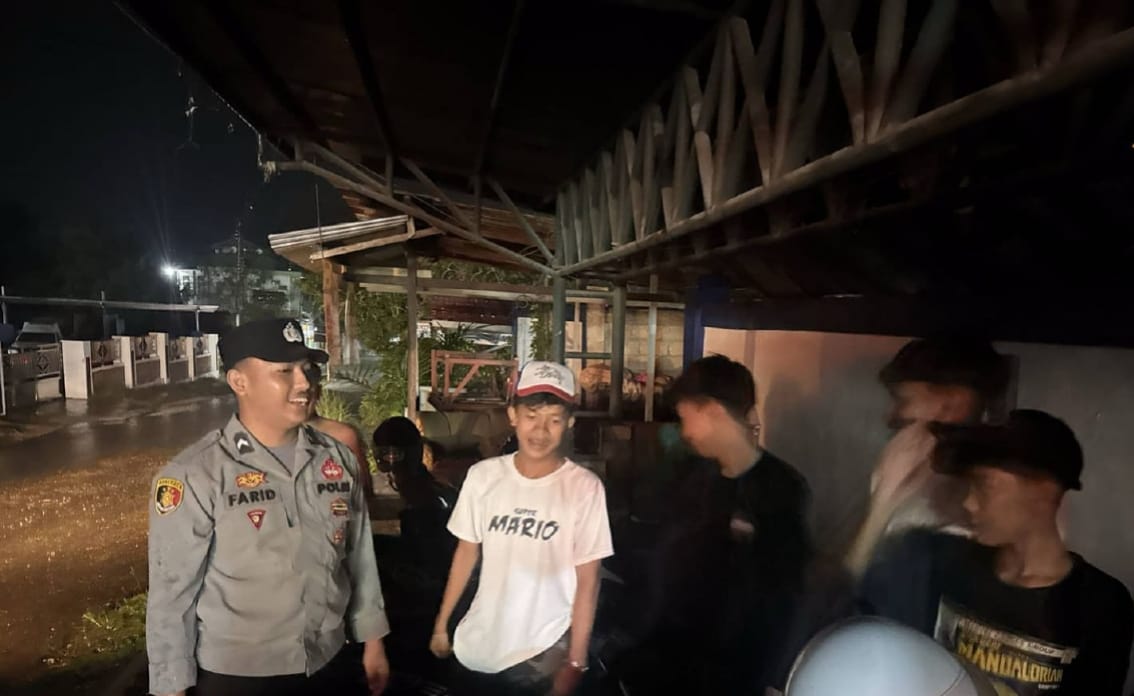 Cegah Premanisme, Polsek Teweh Tengah Himbau Warga Tetap Waspada