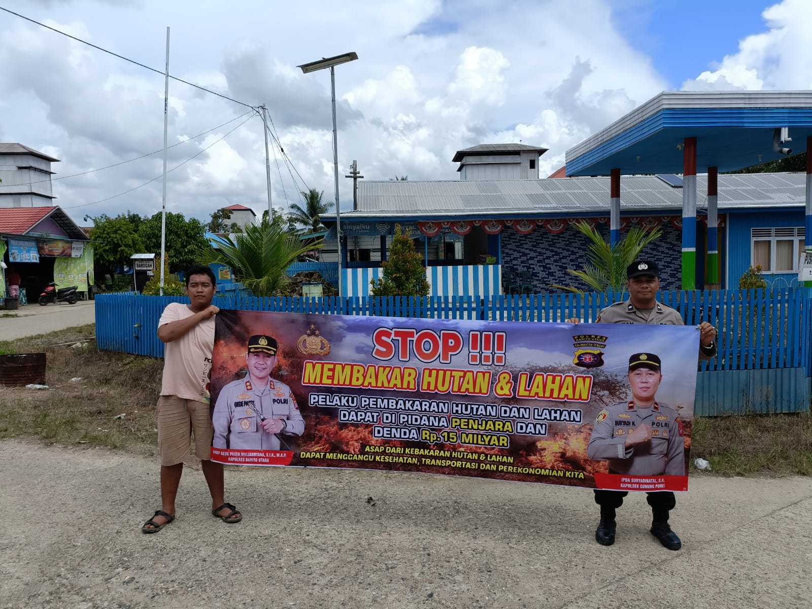 Polsek Gunung Purei Perkuat Sinergi Bersama Masyarakat Cegah Karhutla