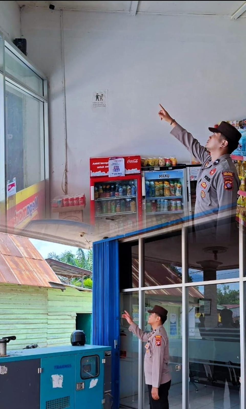 Anggota Polsek Sematu Jaya yang di pimpin langsung, Aipda Erizki melaksanakan patroli dialogis di Megamart Kecamatan Sematu Jaya guna memelihara siskamtibmas di wilayah Hukum Polsek Sematu Jaya.