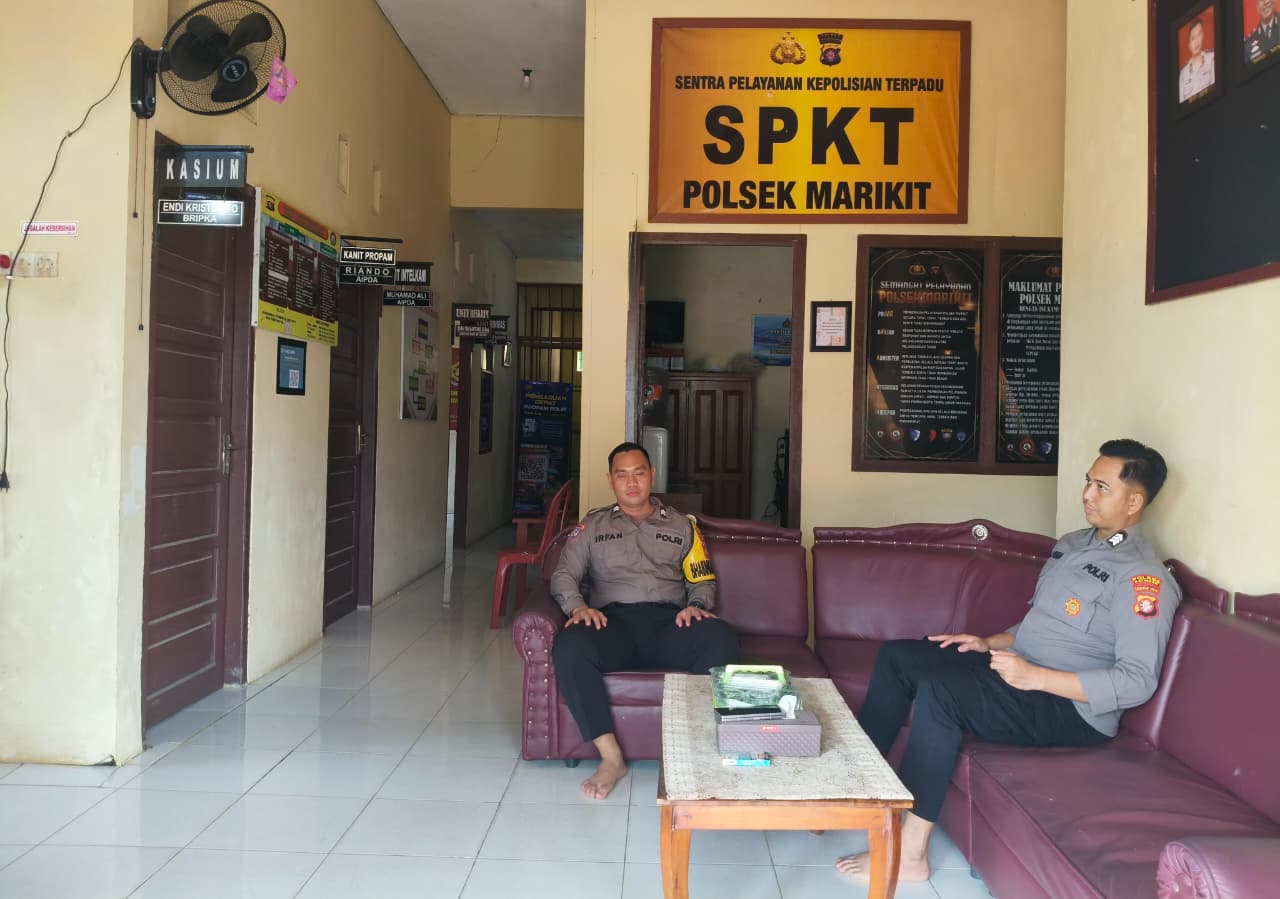 Tingkatkan Keamanan dan Pelayanan Markas Komando (Mako), Pers Polsek Marikit Laksanakan Stand By.