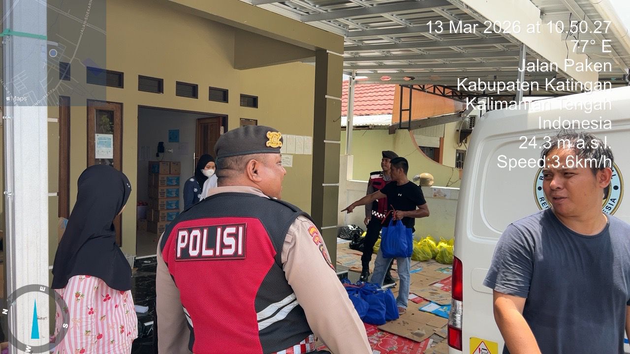 Personel Samapta Laksanakan Pengawasan MBG di Sekolah-Sekolah Kabupaten Katingan.