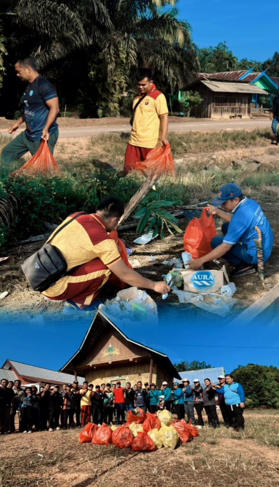Bhabinkamtibmas Desa Melata Ikuti Kegiatan Jumat Bersih Gerakan Indonesia ASRI
