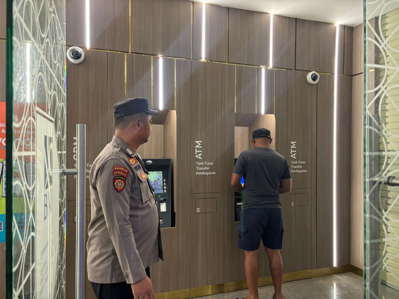 Cegah Gangguan Kamtibmas, Piket Polsek Bulik Patroli ATM