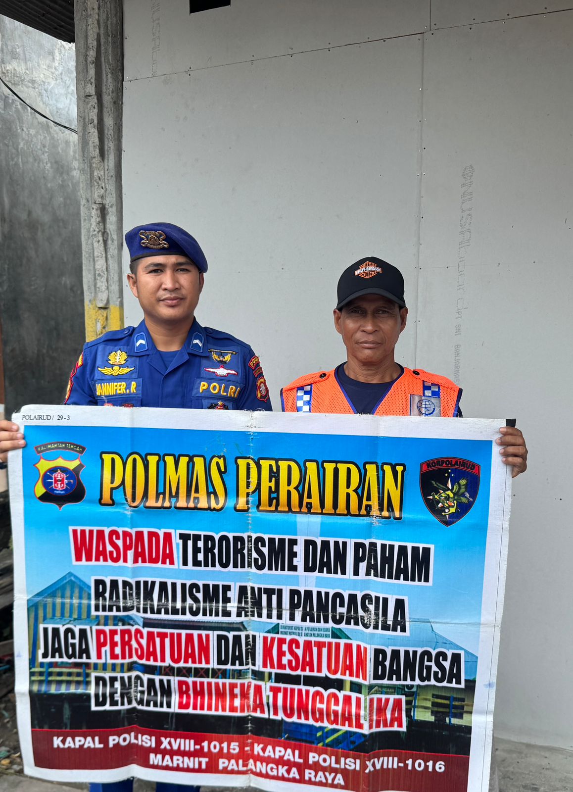 Ditpolairud Polda Kalteng Sambangi Masyarakat, Berikan Edukasi tentang Bahaya Terorisme dan Pam Wisata