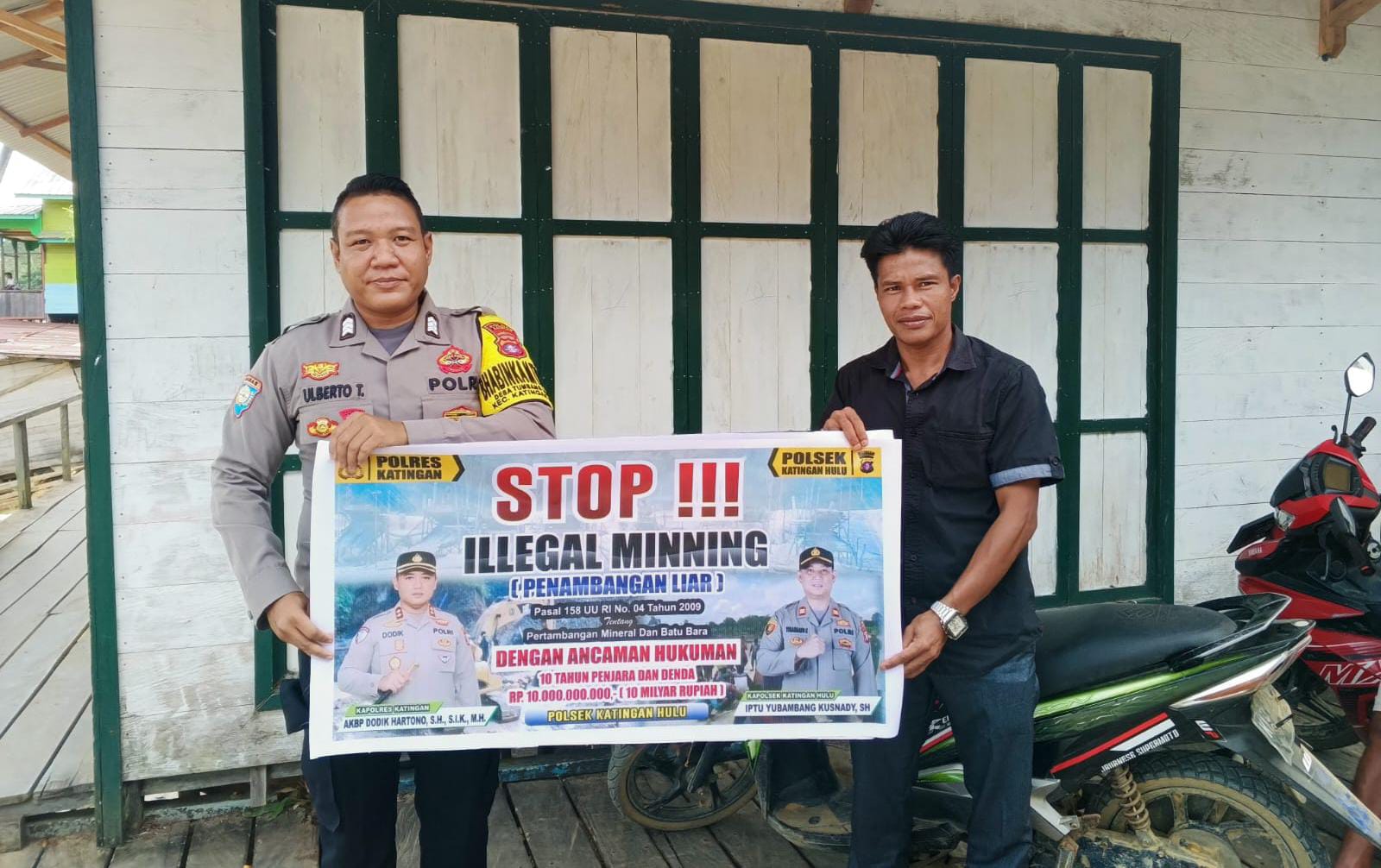 Polsek Marikit Sambangi dan Sosialisasi Ilegal Mining…!!!